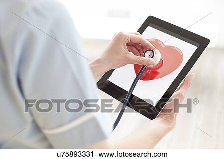 Stock Image - Telemedicine, conceptual image. Fotosearch