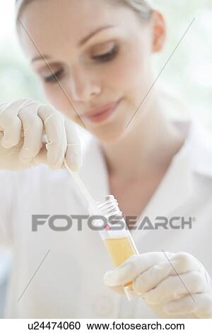 Stock Image - Urine test. Fotosearch