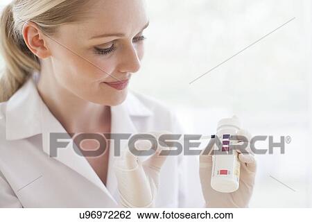 Stock Image - Urine test. Fotosearch