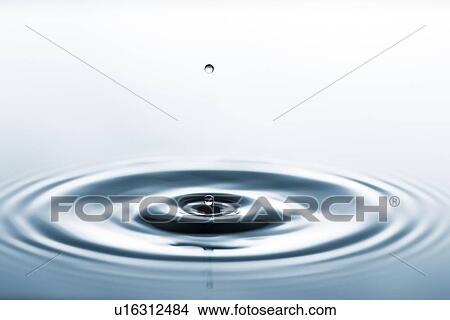 Picture - Water drop impact. Fotosearch