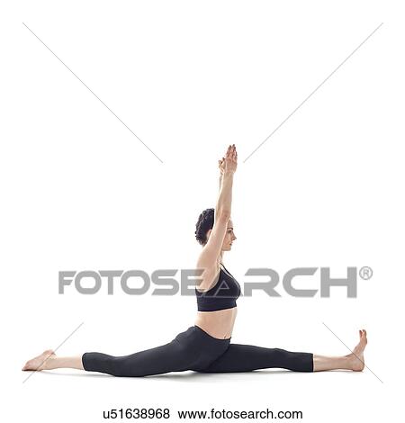 Stock Photo - Woman doing the splits. Fotosearch