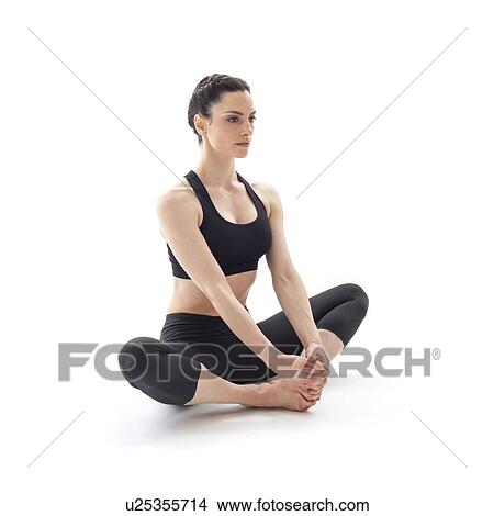 Picture - Woman practicing yoga. Fotosearch