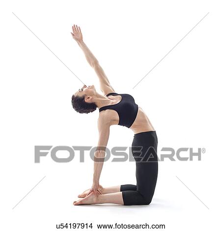 Picture - Woman practicing yoga. Fotosearch