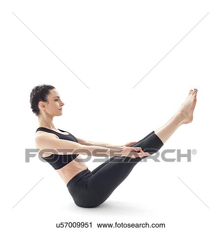 Woman practicing yoga View Large Photo Image Stock Image - Woman practicing yoga. Fotosearch
