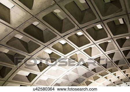 Picture - Washington D. C. Metrorail cheesecake roof. Fotosearch