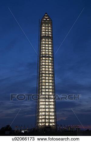 Washington Memorial with Scaffolding at sunset, Washington D. C. View Large Photo Image Stock Image - Washington Memorial with Scaffolding at sunset, Washington D. C.. Fotosearch