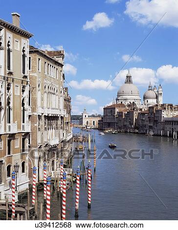 Stock Photo - Canal and St Marks Basilica, Venice, Italy. Fotosearch