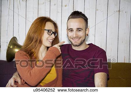 Candid portrait of young couple View Large Photo Image Stock Image - Candid portrait of young couple. Fotosearch