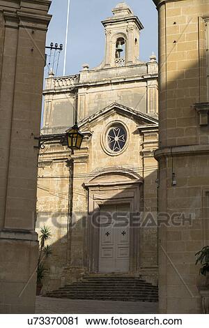 Stock Image - Church, Vittoriosa, Malta. Fotosearch