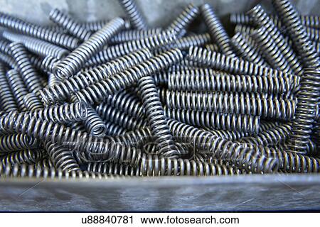 Close up of large amount of springs in testing laboratory View Large Photo Image Stock Image - Close up of large amount of springs in testing laboratory. Fotosearch