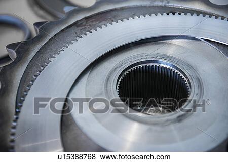 Stock Photo - Engineering parts at surface coal mine, close up. Fotosearch