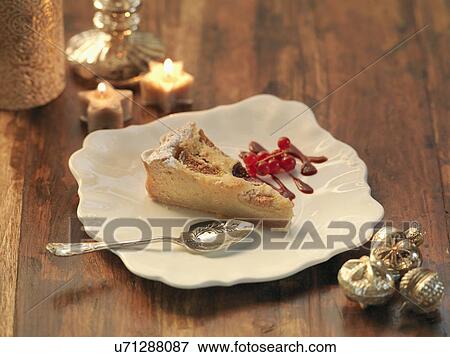 Fig and amaretto frangipane tart amid festive decorations View Large Photo Image Stock Photo - Fig and amaretto frangipane tart amid festive decorations. Fotosearch