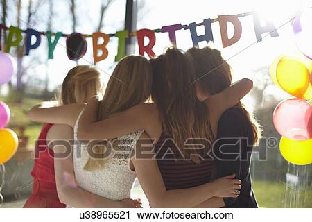 Four teenage girls celebrating birthday View Large Photo Image Stock Image - Four teenage girls celebrating birthday. Fotosearch