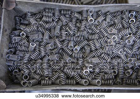 Large amount of springs in testing laboratory View Large Photo Image Stock Photo - Large amount of springs in testing laboratory. Fotosearch