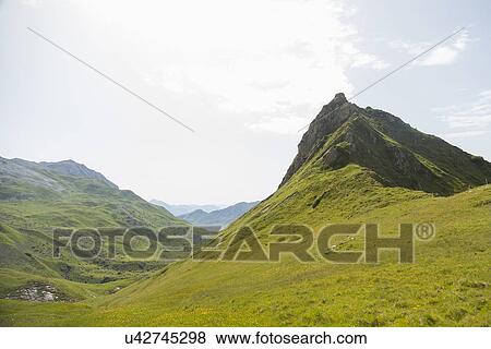 Stock Photo - Mountains, Schanfigg, Graubuenden, Switzerland. Fotosearch