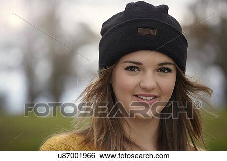Outdoor portrait of a teenage girl View Large Photo Image Stock Photograph - Outdoor portrait of a teenage girl. Fotosearch