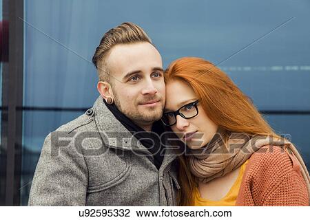 Portrait of romantic young couple View Large Photo Image Stock Image - Portrait of romantic young couple. Fotosearch