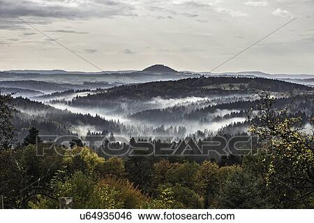 View of forests and morning mist, Baden-Wuerttemberg, Germany View Large Photo Image Stock Photograph - View of forests and morning mist, Baden-Wuerttemberg, Germany. Fotosearch