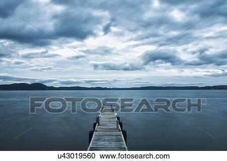Wooden pier, Taupo, North Island, New Zealand View Large Photo Image Stock Image - Wooden pier, Taupo, North Island, New Zealand. Fotosearch
