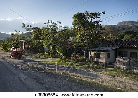 Auto rickshaw in a village, Copan, Copan Ruinas, Honduras View Large Photo Image Picture - Auto rickshaw in a village, Copan, Copan Ruinas, Honduras. Fotosearch