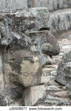 Closeup of a sculpture, Copan, Copan Ruinas, Copan Department, Honduras View Large Photo Image Stock Photo - Closeup of a sculpture, Copan, Copan Ruinas, Copan Department, Honduras. Fotosearch