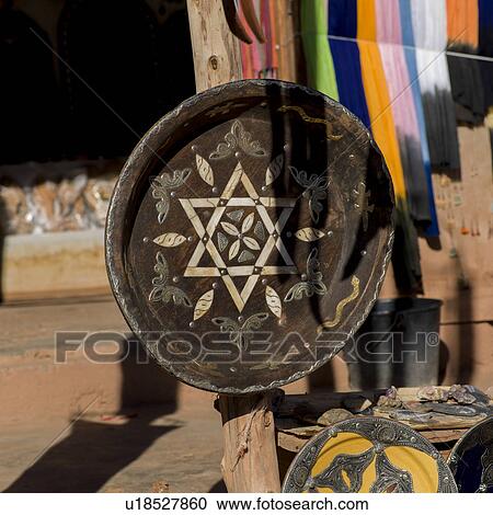 Craft product for sale at market stall, Morocco View Large Photo Image Stock Image - Craft product for sale at market stall, Morocco. Fotosearch