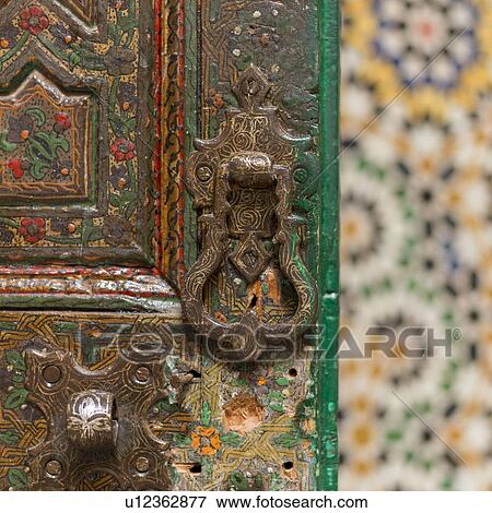 Detail of a door at Telouet Kasbah, Ouarzazate, Morocco View Large Photo Image Stock Photo - Detail of a door at Telouet Kasbah, Ouarzazate, Morocco. Fotosearch