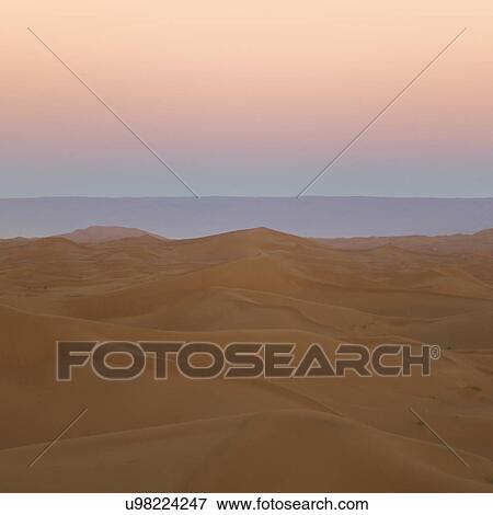 Stock Photo - Erg Chegaga Dunes in Sahara Desert, Souss-Massa-Draa, Morocco. Fotosearch