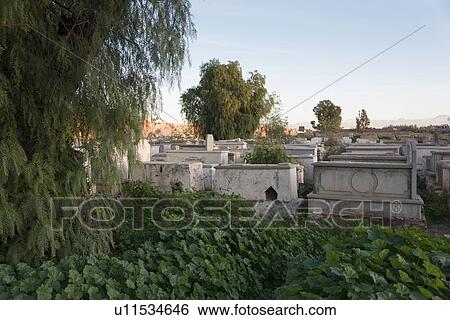 Graves at Jewish Cemetery, Miaara, Mellah, Medina, Marrakesh, Morocco View Large Photo Image Stock Photograph - Graves at Jewish Cemetery, Miaara, Mellah, Medina, Marrakesh, Morocco. Fotosearch