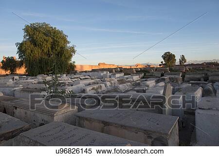 Graves at Jewish Cemetery, Miaara, Mellah, Medina, Marrakesh, Morocco View Large Photo Image Stock Photography - Graves at Jewish Cemetery, Miaara, Mellah, Medina, Marrakesh, Morocco. Fotosearch