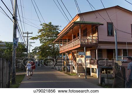 House along the street, Utila, Bay Islands, Honduras View Large Photo Image Stock Photograph - House along the street, Utila, Bay Islands, Honduras. Fotosearch