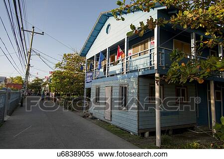 House along the street, Utila, Bay Islands, Honduras View Large Photo Image Stock Photography - House along the street, Utila, Bay Islands, Honduras. Fotosearch