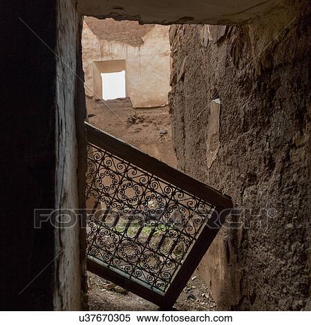 Stock Photography - Interior view of ruin Kasbah, Telouet, Ouarzazate, Morocco. Fotosearch