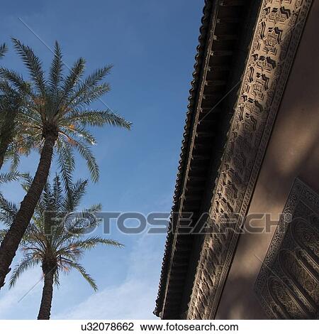 Stock Image - Low angle view of a mausoleum, Saadian Tombs, Marrakesh, Morocco. Fotosearch