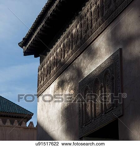 Stock Image - Low angle view of a mausoleum, Saadian Tombs, Marrakesh, Morocco. Fotosearch