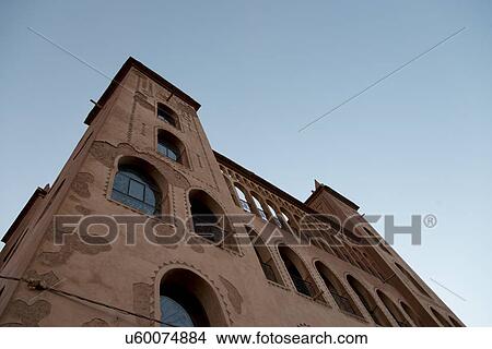 Low angle view of a traditional building, Ouarzazate, Morocco View Large Photo Image Picture - Low angle view of a traditional building, Ouarzazate, Morocco. Fotosearch