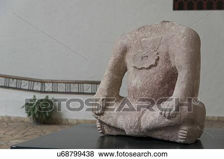 Stock Photo - Mayan headless clay statue, Copan, Copan Ruinas, Honduras. Fotosearch