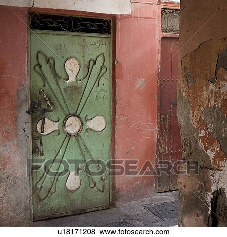 Old doors, Marrakesh, Morocco View Large Photo Image Stock Photo - Old doors, Marrakesh, Morocco. Fotosearch