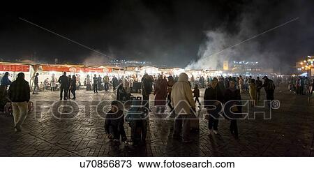 People at food stalls, Djemma El Fna, Marrakesh, Morocco View Large Photo Image Stock Image - People at food stalls, Djemma El Fna, Marrakesh, Morocco. Fotosearch