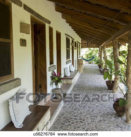 Porch of a house, Copan, Copan Ruinas, Copan Department, Honduras View Large Photo Image Picture - Porch of a house, Copan, Copan Ruinas, Copan Department, Honduras. Fotosearch