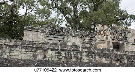 Stock Image - Ruins at an archaeological site, Copan, Copan Ruinas, Copan Department, Honduras. Fotosearch