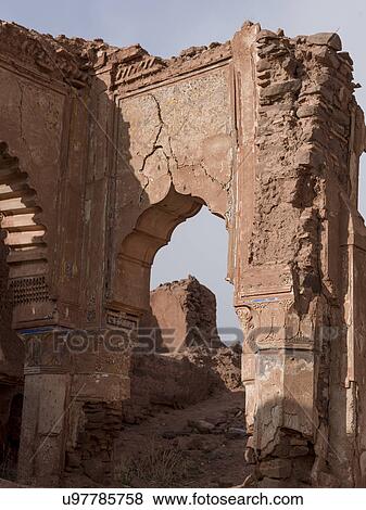 Ruins of a Kasbah, Telouet, Ouarzazate, Morocco View Large Photo Image Stock Photo - Ruins of a Kasbah, Telouet, Ouarzazate, Morocco. Fotosearch