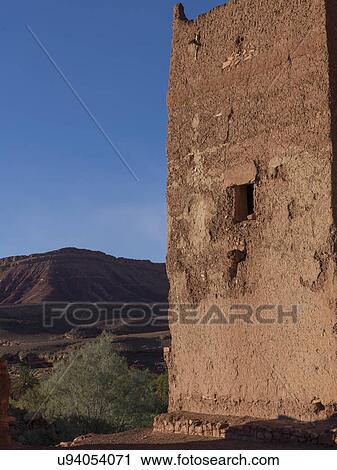 Stock Image - Ruins of a traditional building, Ouarzazate, Morocco. Fotosearch