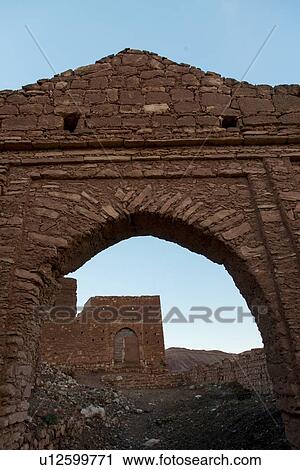 Stock Image - Ruins of building, Ouarzazate, Morocco. Fotosearch