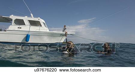 Scuba divers on surface, Utila Island, Bay Islands, Honduras View Large Photo Image Stock Image - Scuba divers on surface, Utila Island, Bay Islands, Honduras. Fotosearch