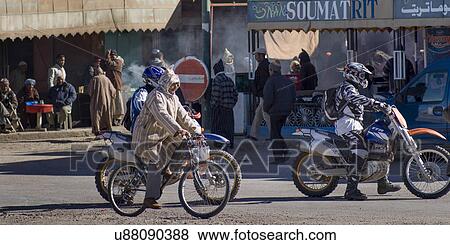 Street scen in a town, Tazenakht, Ouarzazate Province, Souss-Massa-Draa, Morocco View Large Photo Image Stock Photo - Street scen in a town, Tazenakht, Ouarzazate Province, Souss-Massa-Draa, Morocco. Fotosearch