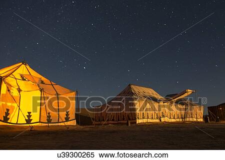Tents at Erg Chigaga Luxury Desert Camp in Sahara Desert, Souss-Massa-Draa, Morocco View Large Photo Image Stock Photography - Tents at Erg Chigaga Luxury Desert Camp in Sahara Desert, Souss-Massa-Draa, Morocco. Fotosearch