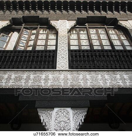 Stock Photograph - Traditional architecture detail of the La Sultana Hotel, Marrakesh, Morocco. Fotosearch