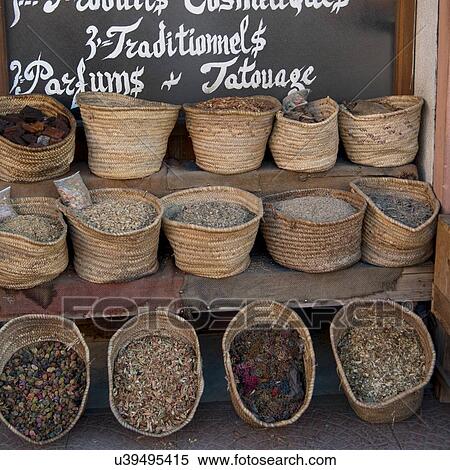 Traditional food for sale at market stall, Medina, Marrakesh, Morocco View Large Photo Image Stock Photography - Traditional food for sale at market stall, Medina, Marrakesh, Morocco. Fotosearch