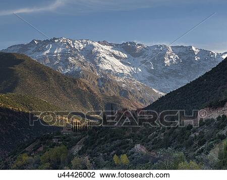 Village in a valley, Atlas Mountains, Morocco View Large Photo Image Stock Image - Village in a valley, Atlas Mountains, Morocco. Fotosearch